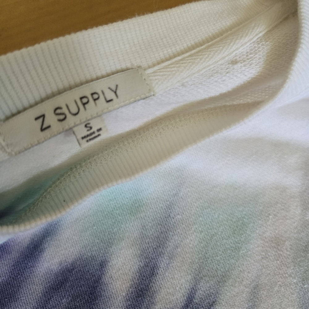 Sunburst Tie Dye Jogger Pant Sweatshirt Set Blue White Womens Small S - Picture 7 of 16